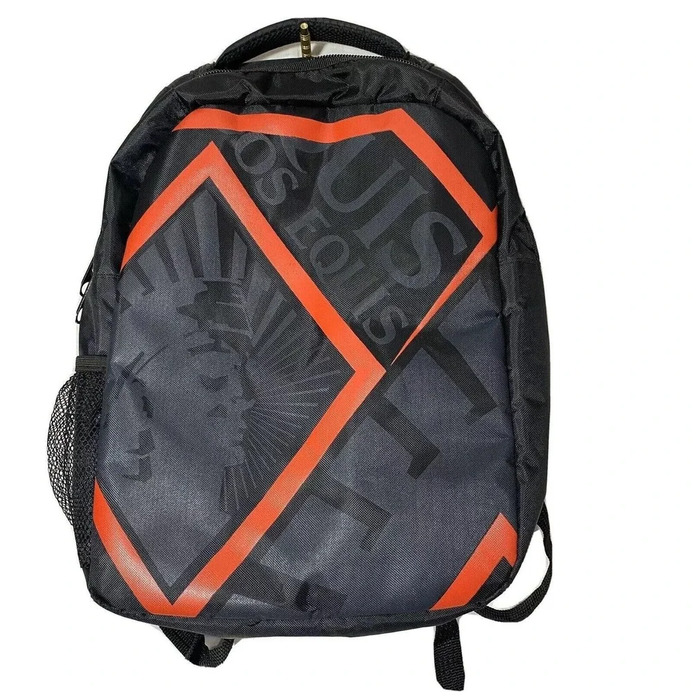 DOS EQUIS Backpack Padded Straps Black Red 17x15